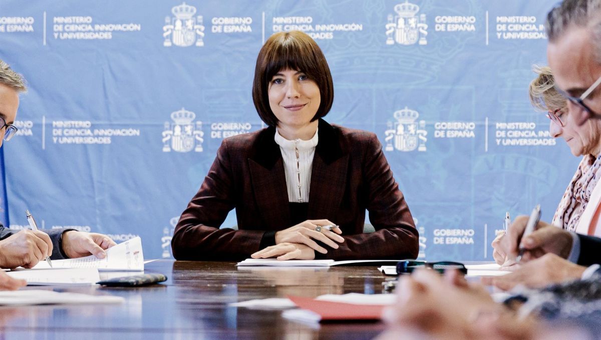 Diana Morant, ministra de Ciencia, en defensa del CNIO (Foto. Europapress)