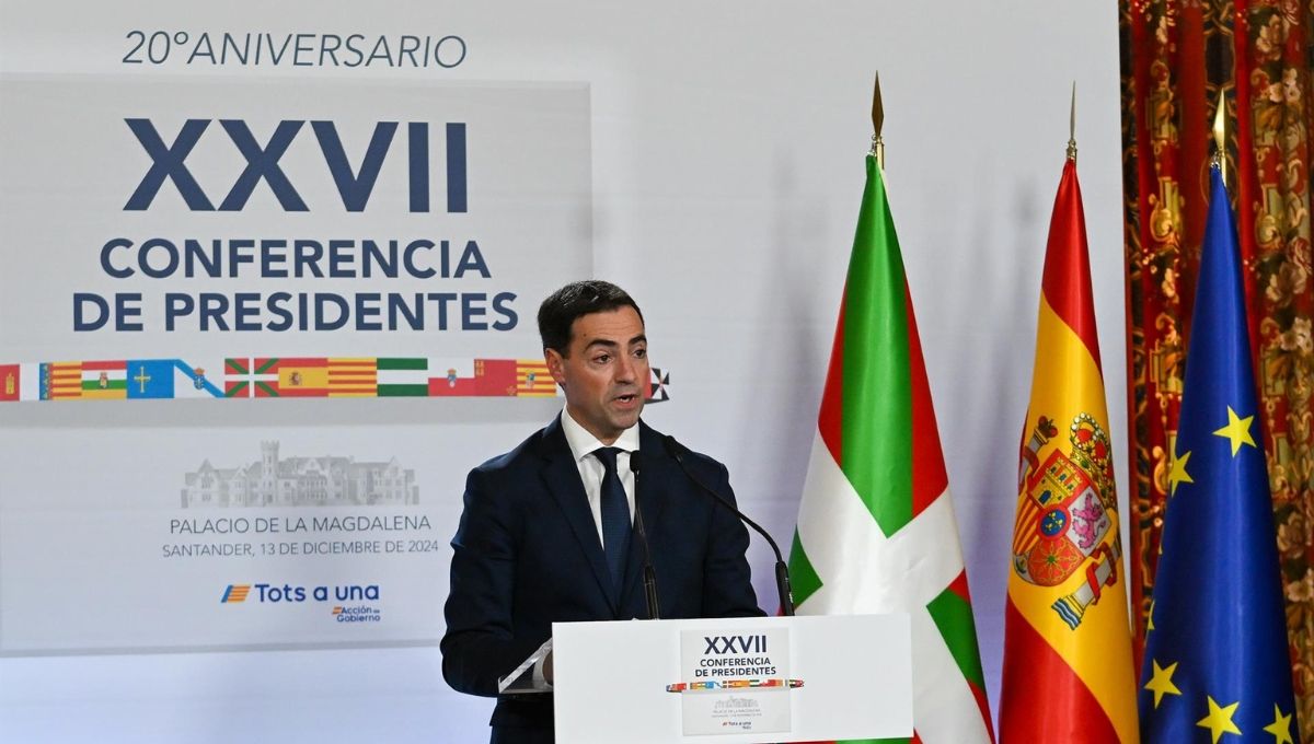 El lehendakari del País Vasco, Imanol Pradales, en la Conferencia de Presidentes (Foto. Nacho Cubero - EP)