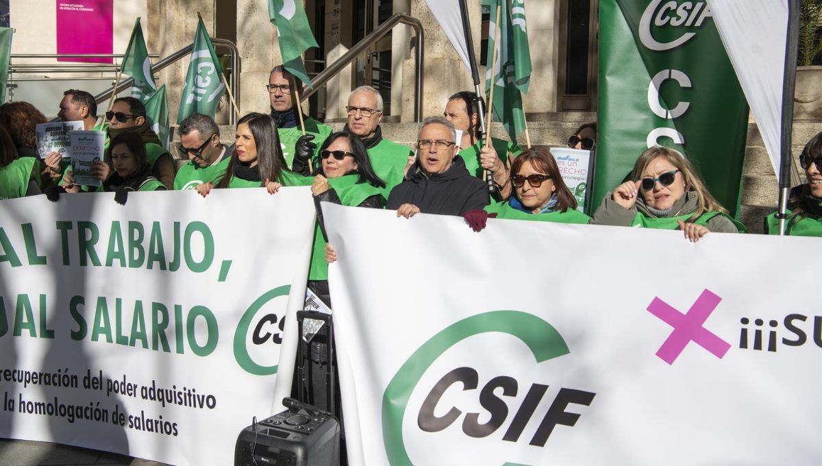 Concentraciones CSIF Castilla La Mancha (Foto. EP)