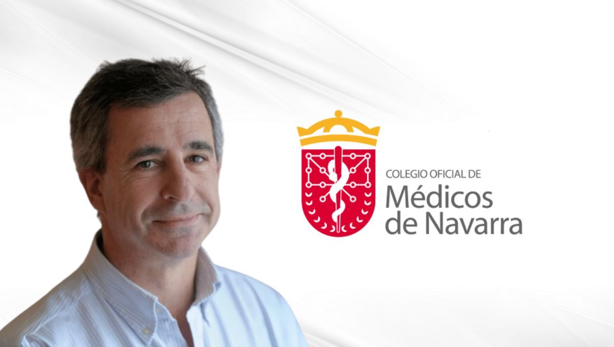 Tomás Rubio, nuevo presidente del Colegio de Médicos de Navarra (Montaje ConSalud)