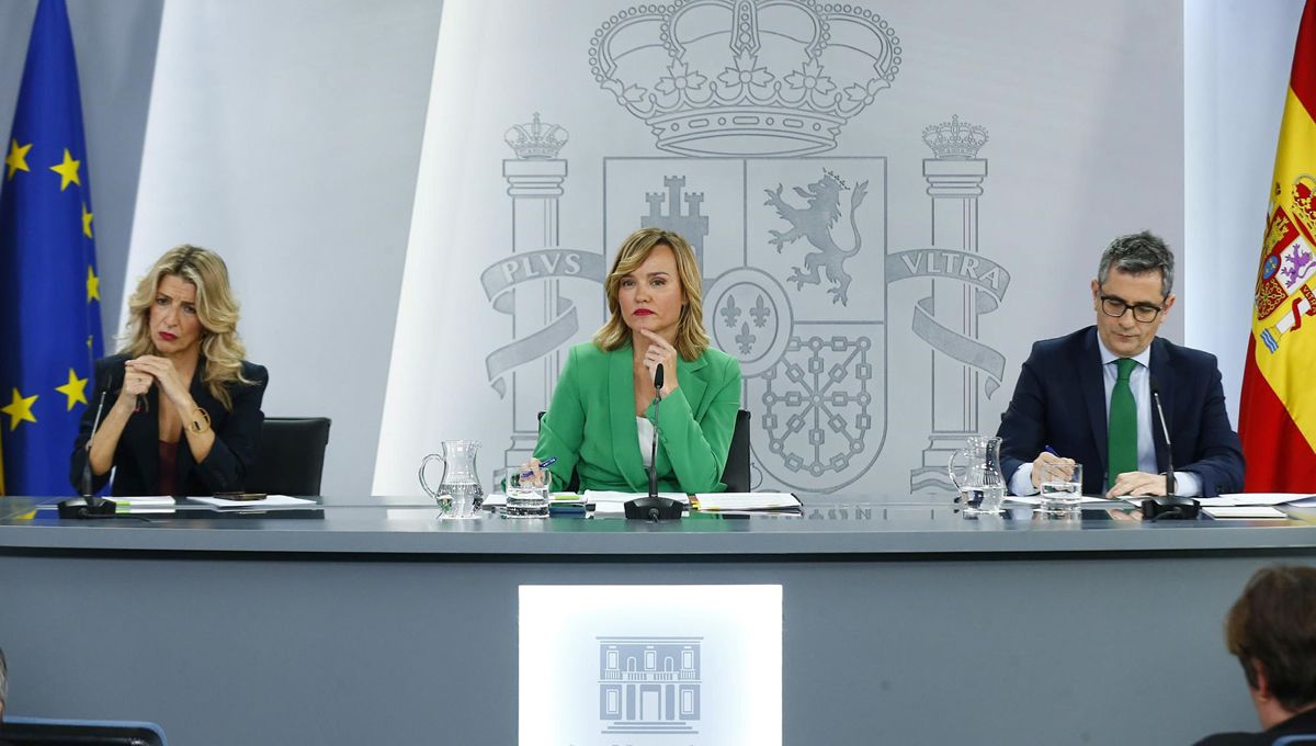 Rueda de prensa posterior al Consejo de Ministros donde se ha hablado de las ayudas a los pacientes con ELA (Foto. Moncloa)