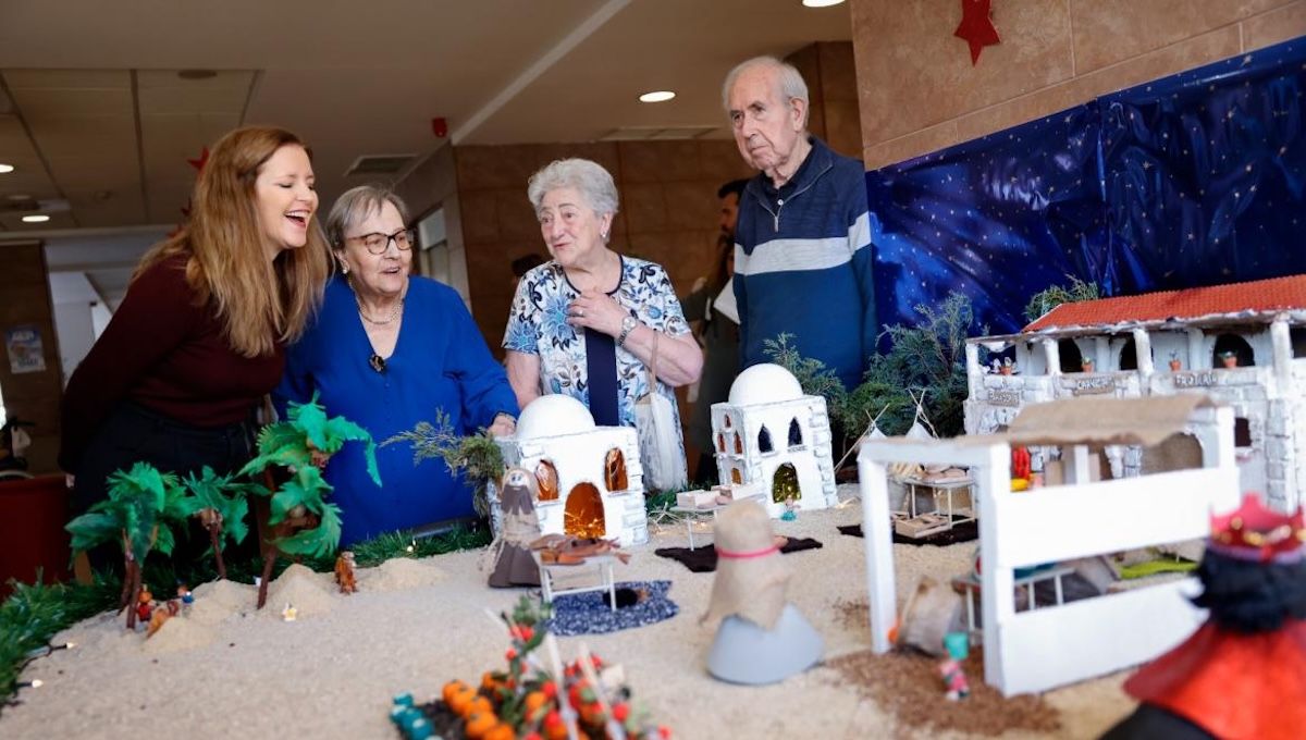 Visita de Dávila a la Residencia Amavir Villaverde. (Foto: Comunidad de Madrid)