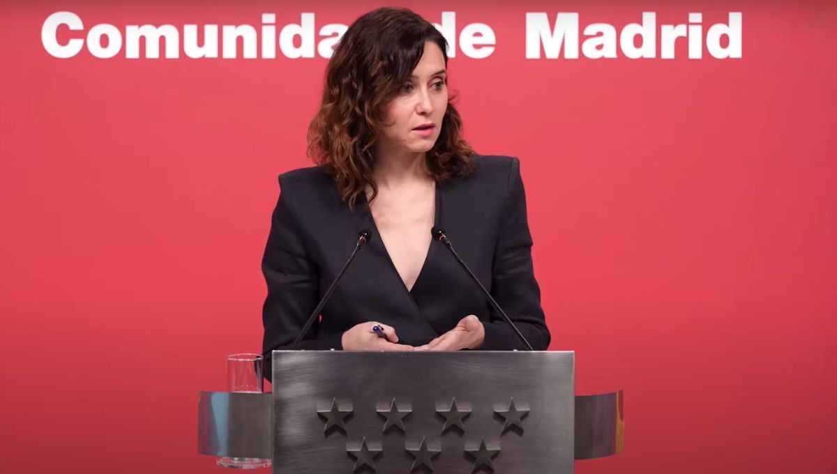 La presidenta de la Comunidad de Madrid, Isabel Díaz Ayuso (Foto. CAM)