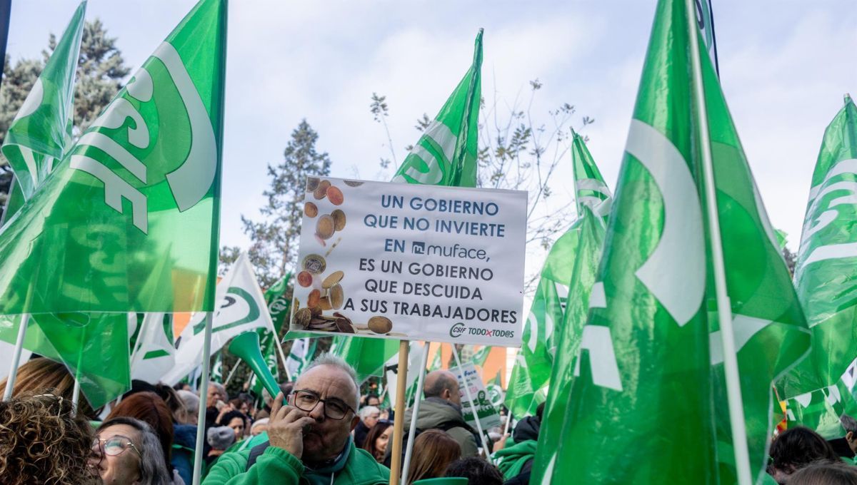 Manifestación CSIF (Foto. EP)