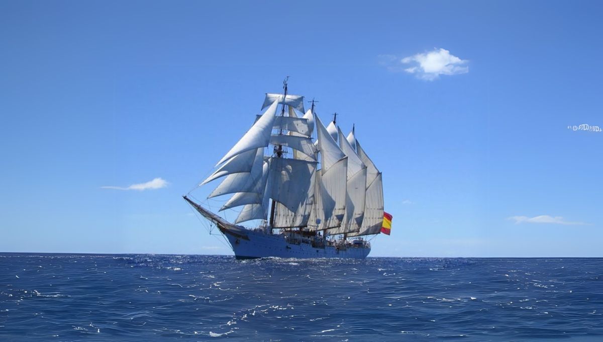 Buque 'Juan Sebastián Elcano' de la Armada Española. (Foto: Europa Press)