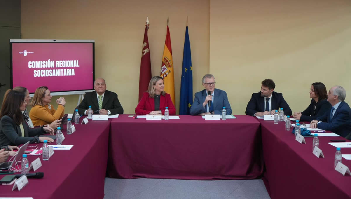 Comisión Sociosanitaria de la Región de Murcia. (Foto: Región de Murcia)