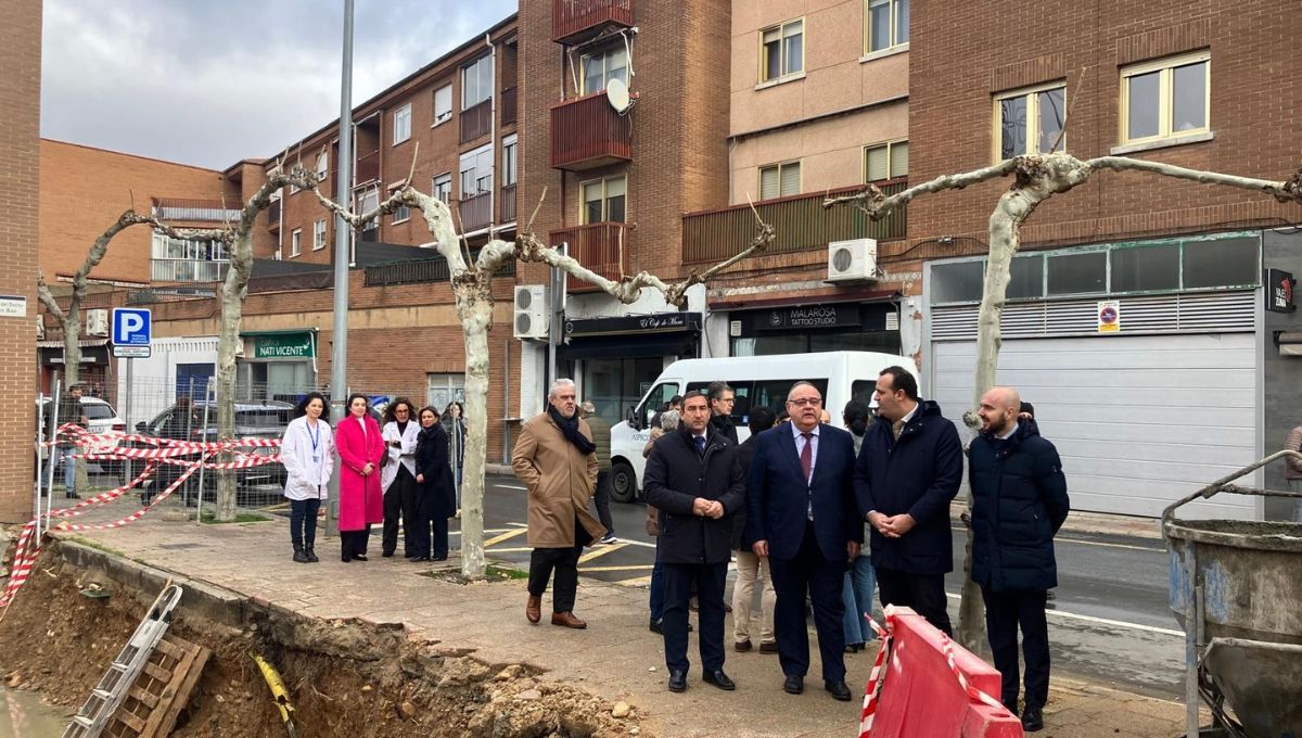 Visita a las obras del centro de salud de Santa Marta de Tormes (Foto. Junta de Castilla y León)