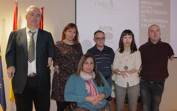 Afectados de la talidomida durante el encuentro celebrado estos días en la sede de la OMC